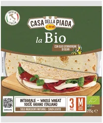 Piadina Pszenna Pełnoziarnista Bio 225 G (3 Szt)
