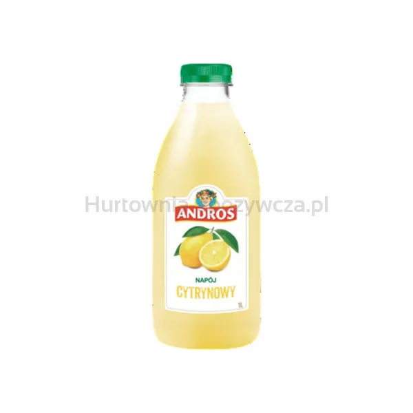 Andros Pasteryzowany produkt do picia cytrynowy 1 l (w tym +0,50 zł/szt. zwrotnej kaucji)