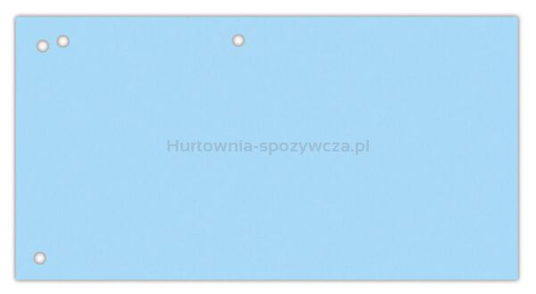 Office Products Przekładki karton, 1/3 A4, 240x105mm, 100szt., niebieskie 