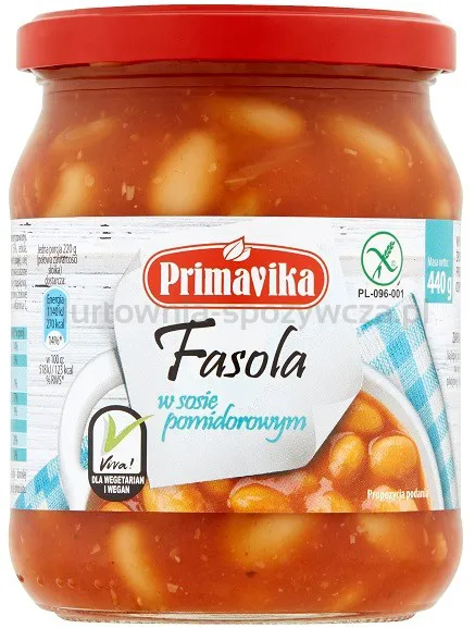 Fasola W Sosie Pomidorowym 440 G