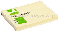 Q-Connect Bloczek samoprzylepny, 102x76mm, 1x100 kart., jasnożółty 