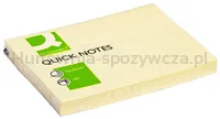 Q-Connect Bloczek samoprzylepny, 102x76mm, 1x100 kart., jasnożółty 