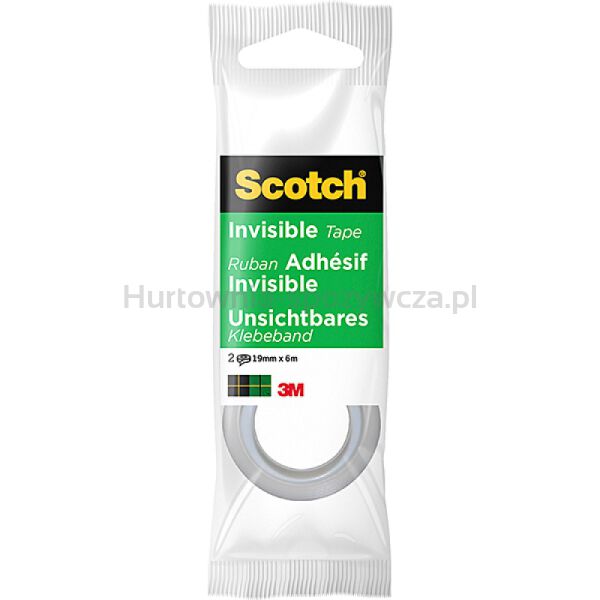 Taśma biurowa SCOTCH® Magic™ (8-1906R2), matowa, 19mmx6m, 2 rolki