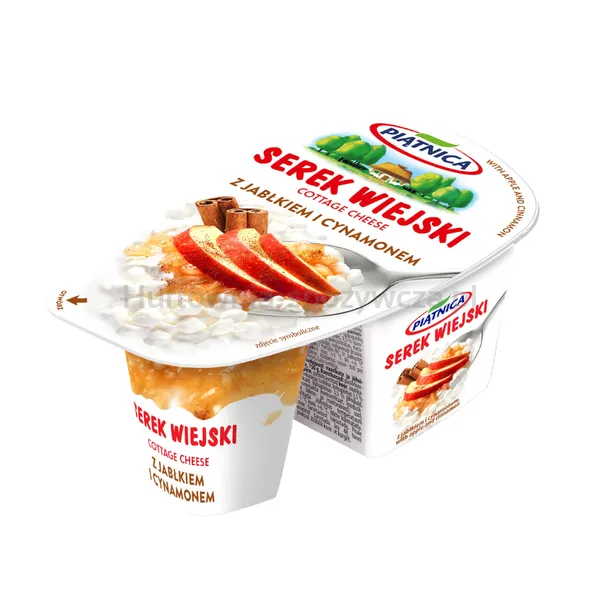 Piątnica Serek wiejski jabłko cynamon 150g