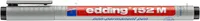 Edding Foliopis Zmywalny E-152 M 1Mm, Czarny  - 2