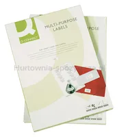 Etykiety uniwersalne Q-CONNECT, 66x33,9mm, zaokrąglone, białe 100 ark. - 2