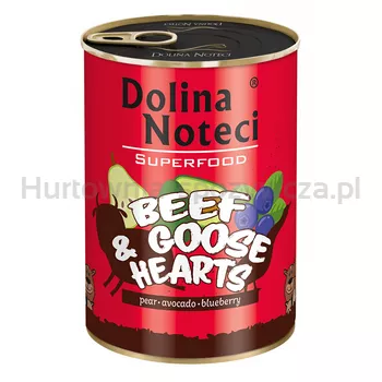 Dolina Noteci Superfood Wołowina i Serca Gęsi 400g