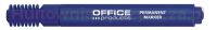 Office Products Marker permanentny ścięty, 1-5mm (linia), niebieski 