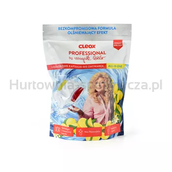 Cleos Professional by Magda Gessler Kapsułki 3-komorowe do zmywarek 36 szt.