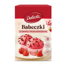 Delecta Babeczki smak truskawkowy 280G