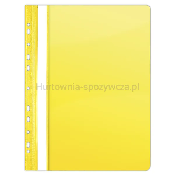Donau Skoroszyt Pvc, A4, Twardy, 150/160Mikr., Wpinany, Żółty 