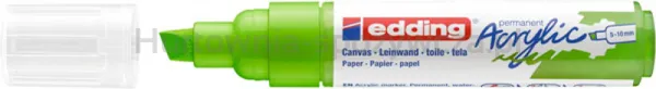 Marker akrylowy e-5000 EDDING, 5-10 mm, matowy żółtozielony