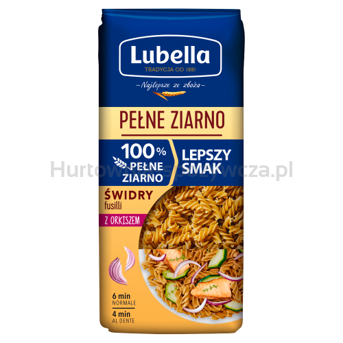 Lubella Makaron Pełne Ziarno Świdry Fusilli Z Orkiszem 400 G