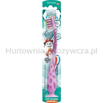 Aquafresh Big Teeth Psi Patrol Szczoteczka do zębów dla dzieci w wieku 6+ lat z kolorową rączką