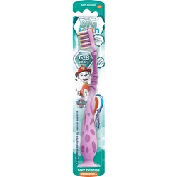 Aquafresh Big Teeth Psi Patrol Szczoteczka do zębów dla dzieci w wieku 6+ lat z kolorową rączką