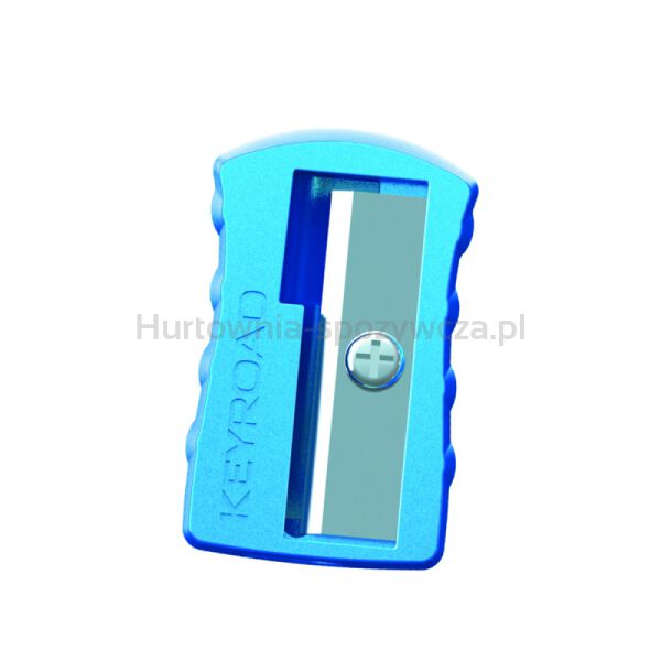 Temperówka metalowa KEYROAD Metal-Colourfull, aluminiowa, pojedyncza, 2szt., blister, mix kolorów - 2