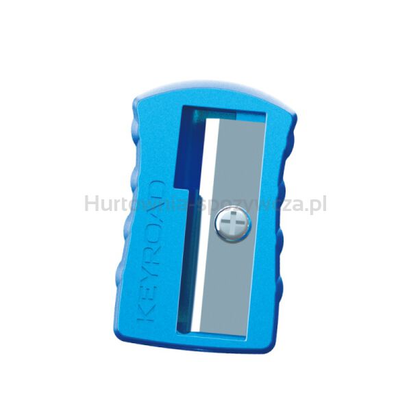 Temperówka metalowa KEYROAD Metal-Colourfull, aluminiowa, pojedyncza, 2szt., blister, mix kolorów - 4