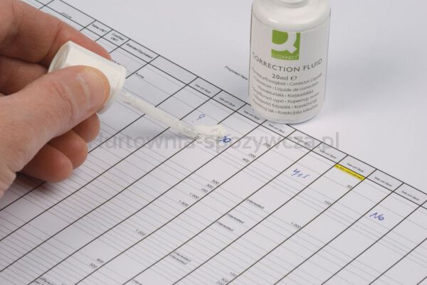 Q-Connect Korektor w Płynie z pędzelkiem, 20ml  - 2