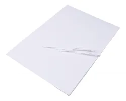 Teczka wiązana OFFICE PRODUCTS, karton, A4, 300gsm, 3-skrz., biała