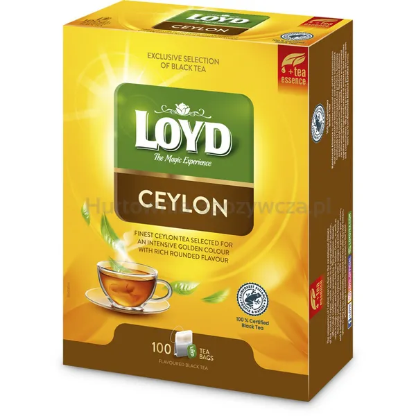 Loyd Herbata Ceylon, dwukomorowa, 100 torebek