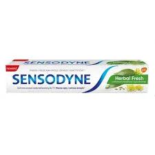 Sensodyne Herbal Pasta Do Zębów do nadwrażliwych zębów z fluorem, 75ml(data przydatnosci 31.09.2026)