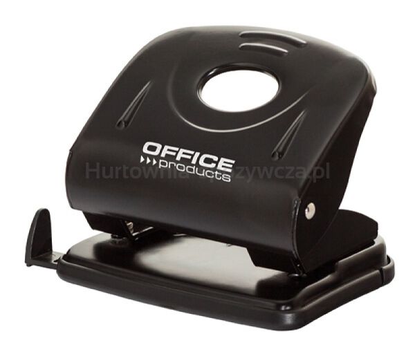 Office Products Dziurkacz dziurkuje do 30 kartek, metal, czarny 
