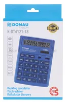 Kalkulator biurowy DONAU TECH, CI-SDC444XRNVE, 12-cyfr. wyświetlacz, wym. 190x143x40 mm, granatowy - 7