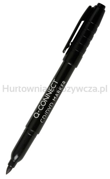 q-Connect Marker do płyt CD/DVD 1mm (linia), czarny 