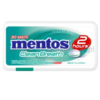 Mentos 2 H Clean Breath Intense Mint 21g