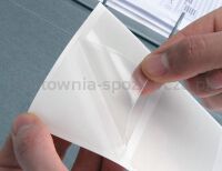 Kieszeń samoprzylepna Q-CONNECT, A5, 158x220mm, 10szt., transparentna - 2