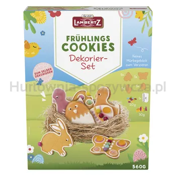 Lambertz Wielkanocne ciastka kruche z lentilkami czekoladowymi DIY 560g