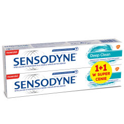 Sensodyne Deep Clean 75 Ml 1+1 W Super Cenie