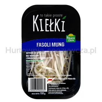 Kiełki Fasoli Mung Polska 150G Pokarm Życia