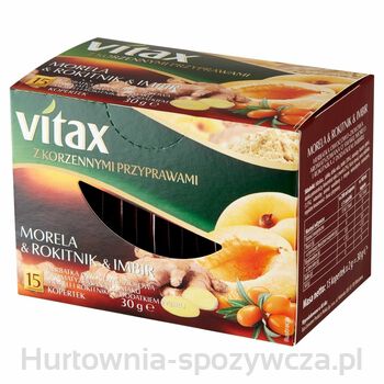 Herbata Vitax Morela&AmpRokitnik&AmpImbir 15 Torebek X 2 G W Kopertkach