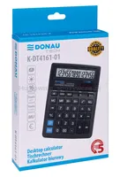 Donau Kalkulator biurowy TECH, 16-cyfr. wyświetlacz, wym. 190x143x40 mm, czarny  - 4