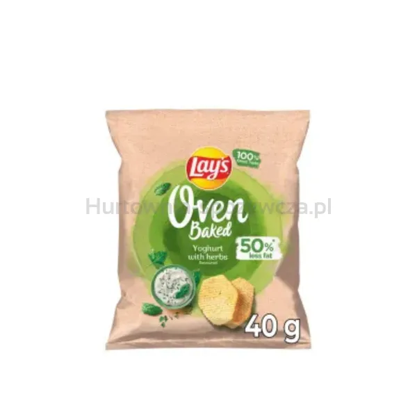 Lay's Oven Baked Chipsy o smaku jogurtu z ziołami 40g