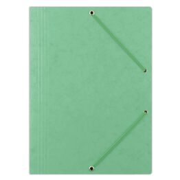 Donau Teczka z gumką preszpan, A4, 390gsm, 3-skrz., jasnozielona 