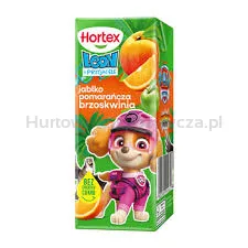 Hortex Napój Wieloowocowy Mix Smaków. Napój Jabłko, Wiśnia, Truskawka, Napój Jabłko, Gruszka, Mango, Napój Jabłko, Pomarańcza, Brzoskwinia Karton 200Ml