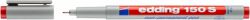 Foliopis zmywalny e-150 S EDDING, 0,3 mm, czerwony