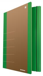 Donau Teczka z gumką Life, Karton, A4, 500gsm, 3-skrz., zielony 