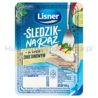 Lisner Śledzik Na Raz W Sosie Śmietanowym 100G