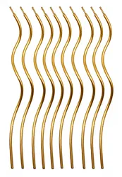 Świeczki spiralne PARTY GO, 14cm, 10 szt., złote