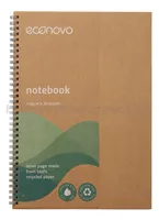 Econovo Kołonotatnik z recyklingu, A4, 80 kart., 70gsm, naturalny - 5