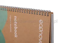 Econovo Kołonotatnik z recyklingu, A4, 80 kart., 70gsm, naturalny - 4