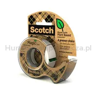 Taśma Biurowa Scotch® Magic™ Greener Choice (9-1915D), Matowa, 19Mm, 15M, 1 Rolka, Podajnik - 2