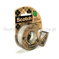 Taśma Biurowa Scotch® Magic™ Greener Choice (9-1915D), Matowa, 19Mm, 15M, 1 Rolka, Podajnik - 3