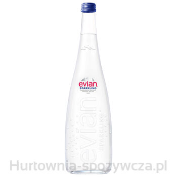Evian Naturalna Woda Mineralna Gazowana Szkło 750Ml