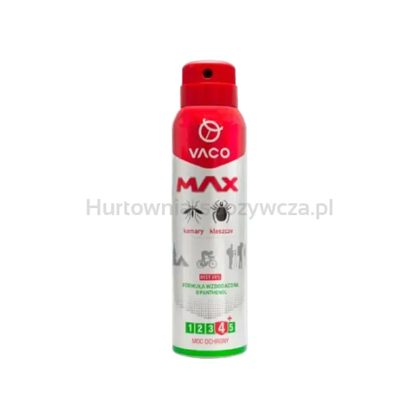 VACO Spray MAX na komary, kleszcze, meszki z&nbspPANTHENOLEM i DEET 30%&nbsp- 100 ml