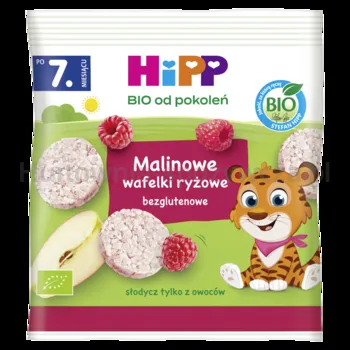 Hipp Malinowe Wafelki Ryżowe Bio, 30G