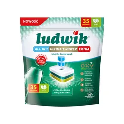 Ludwik tabletki do zmywarek all in 1 Ultimate Power extra 35 szt. mint